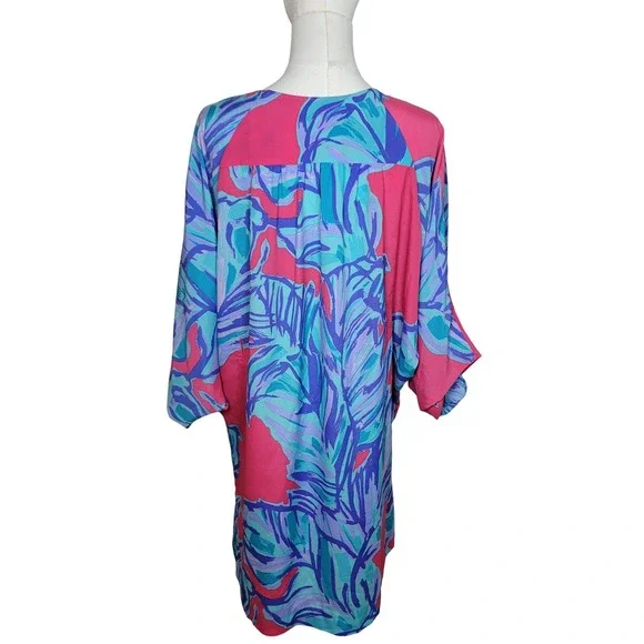 Lilly Pulitzer Embellished Swim Beach Cover-Up Size Small Coastal Resort Wear